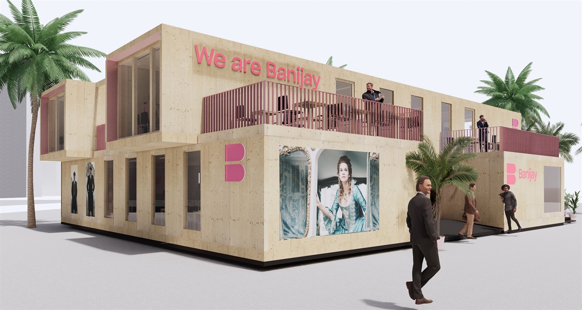 First photo of the new Banijay Eco-Friendly Stand for Mipcom 